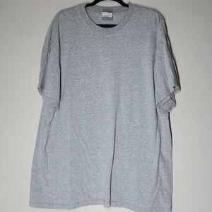 Vintage Y2K Nike T Shirt 2XL Gray Center-Check Swoosh Blue Gray Tag